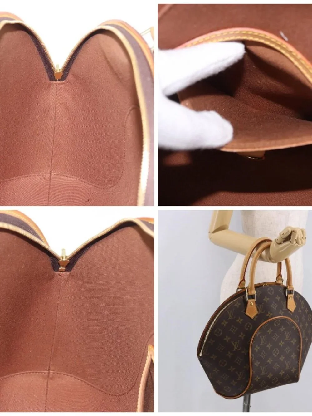 LOUIS VUITTON Monogram Ellipse MM Hand Bag M51126 LV Auth 187970A